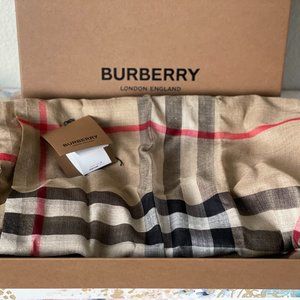 Burberry Giant Check Gauze Scarf *LIKE NEW*